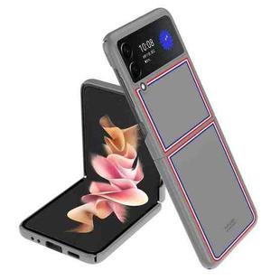 For Samsung Galaxy Z Flip4 Shock-resistant Skin Feel Matte Phone Case(Checkered Grey)