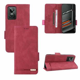 For OPPO RealmeGT Neo3 Magnetic Clasp Flip Leather Phone Case(Red)
