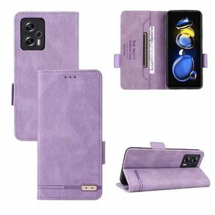 For Xiaomi Redmi Note 11T Pro Magnetic Clasp Flip Leather Phone Case(Purple)