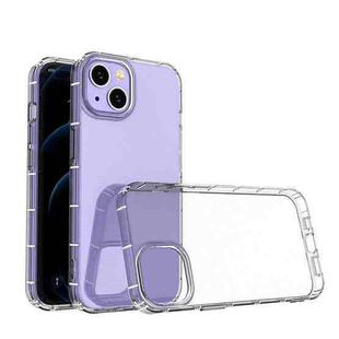 For iPhone 14 Plus Airbag Four-Corner Full Coverage Shockproof TPU Phone Case (Transparent)