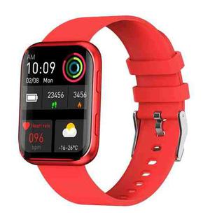 GX08 1.69 Inch Square Screen Smart Watch Supports Heart Rate Detection, Blood Pressure Detection, Blood Oxygen Detection(Red)