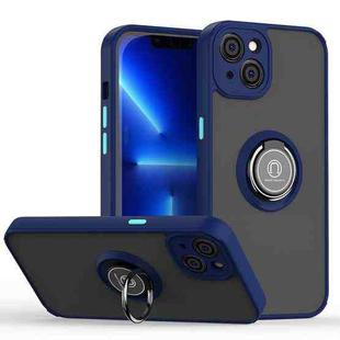 Q Shadow 1 Series TPU + PC Phone Case with Ring Holder For iPhone 14 Max(Royal Blue)