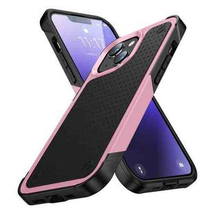 PC + TPU Shockproof Protective Phone Case For iPhone 14 Pro Max(Pink+Black)