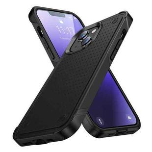 PC + TPU Shockproof Protective Phone Case For iPhone 14 Pro(Black+Black)