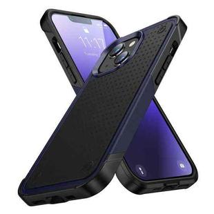 For iPhone 14 PC + TPU Shockproof Protective Phone Case (Blue+Black)