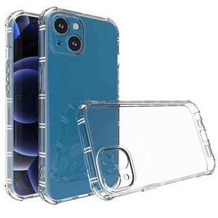 For iPhone 14 Straight Side Dual Bone Anti-fall TPU Case 