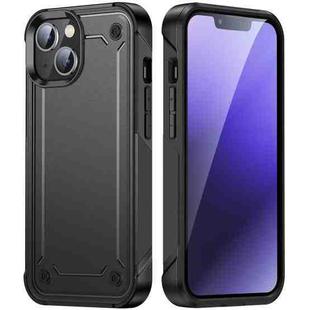 For iPhone 14 PC + TPU Shockproof Protective Phone Case (Grey+Black)