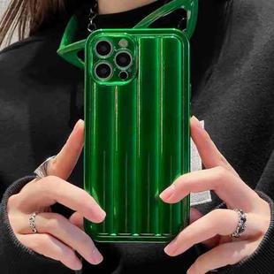 For iPhone 14 Plus Roman Column Stripes TPU Phone Case (Emerald)