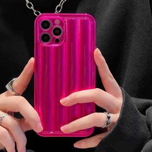 For iPhone 14 Pro Max Roman Column Stripes TPU Phone Case (Rose Red)