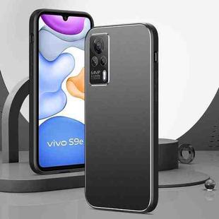 For vivo S9e All-Inclusive Lens Frosted Metal Phone Case(Black)