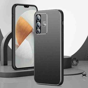 For vivo S12 All-Inclusive Lens Frosted Metal Phone Case(Black)