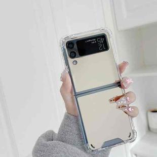 For Samsung Galaxy Z Flip4 Mirror Shockproof TPU Phone Case(Gold)