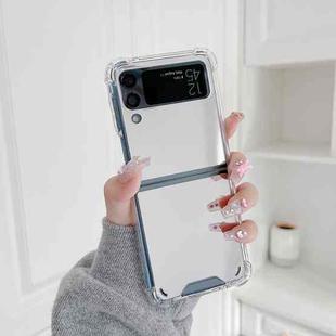 For Samsung Galaxy Z Flip4 Mirror Shockproof TPU Phone Case(Silver)