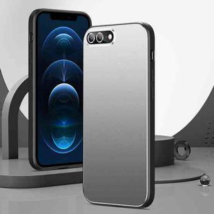 All-Inclusive Lens Frosted Metal Phone Case For iPhone 8 Plus / 7 Plus(Silver Grey)