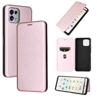 For Tone E22 Carbon Fiber Texture Leather Phone Case(Rose Gold)