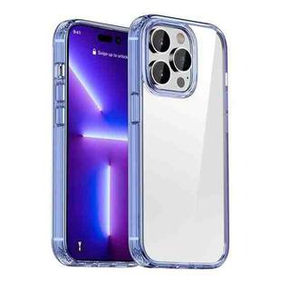 For iPhone 13 Pro Crystal Clear Shockproof Phone Case (Transparent Blue)