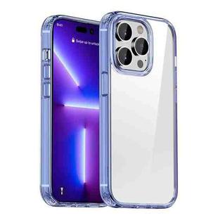 For iPhone 12 Pro Crystal Clear Shockproof Phone Case(Transparent Blue)