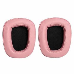 2 PCS For Logitech G633 G933 Protein Skin Earphone Cushion Cover Earmuffs Replacement Earpads(Purple Pink)