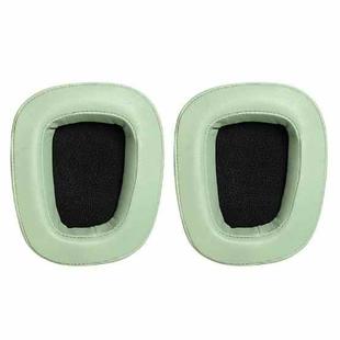 2 PCS For Logitech G633 G933 Protein Skin Earphone Cushion Cover Earmuffs Replacement Earpads(Grass Green)
