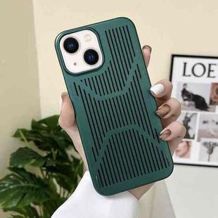 For iPhone 14 Plus Ice Armor Cooling PC Phone Case (Green)