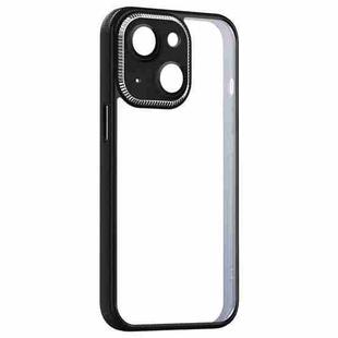 For iPhone 14 Plus Shockproof Metal + Acrylic + TPU Phone Case (Black)