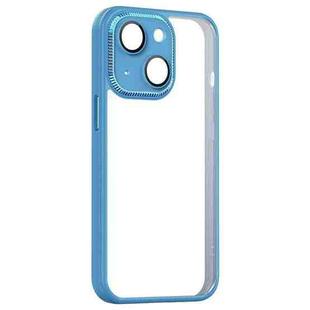 For iPhone 14 Plus Shockproof Metal + Acrylic + TPU Phone Case (Light Blue)