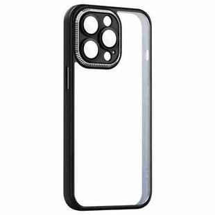 For iPhone 14 Pro Shockproof Metal + Acrylic + TPU Phone Case(Black)