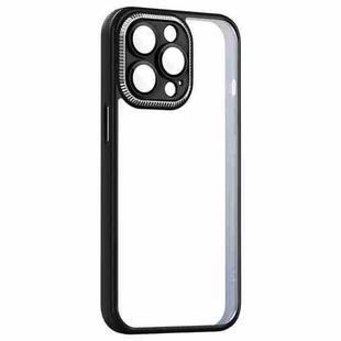 For iPhone 14 Pro Max Shockproof Metal + Acrylic + TPU Phone Case (Black)