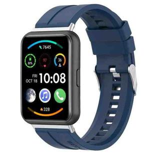 For Huawei Watch Fit 2 Tire Tread Watch Band(Dark Blue)