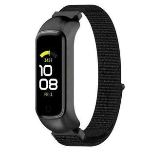 For Samsung Galaxy Fit 2 SM-R220 Nylon Loop Watch Band(Black)