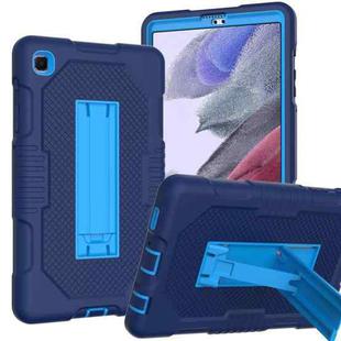 For Samsung Galaxy A7 Lite T220 Contrast Color Robot Shockproof Silicone + PC Tablet Case(Navy Blue)