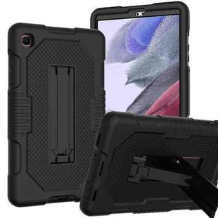 For Samsung Galaxy A7 Lite T220 Contrast Color Robot Shockproof Silicone + PC Tablet Case(Black)