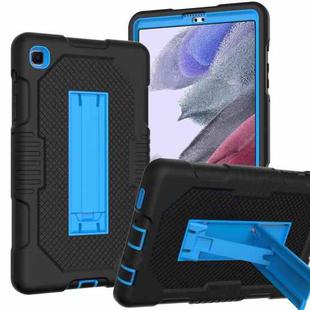 For Samsung Galaxy A7 Lite T220 Contrast Color Robot Shockproof Silicone + PC Tablet Case(Black Blue)