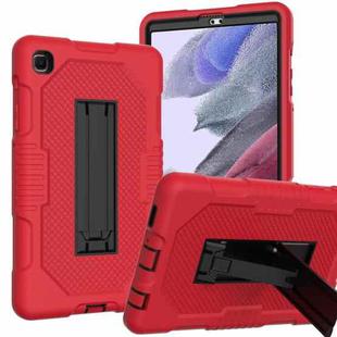 For Samsung Galaxy A7 Lite T220 Contrast Color Robot Shockproof Silicone + PC Tablet Case(Red Black)