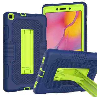For Samsung Galaxy Tab A 8.0 2019 T290 Contrast Color Robot Shockproof Silicone + PC Tablet Case(Navy Blue Yellow Green)