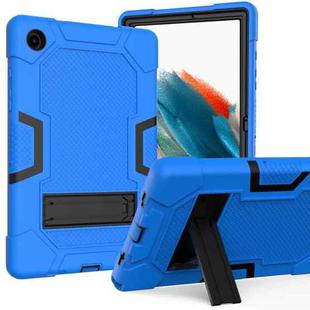 For Samsung Galaxy Tab A8 10.5 2021 X200 Contrast Color Robot Silicone + PC Tablet Case(Blue Black)