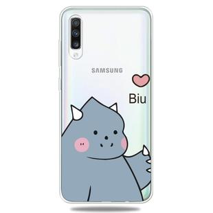 For Galaxy A70 Lucency Painted TPU Protective(Caring Monster)