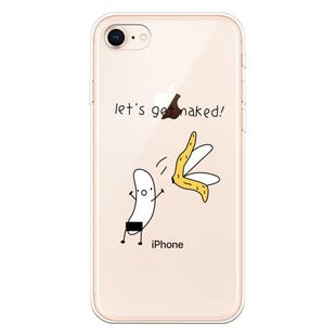For iPhone 7 / 8 Lucency Painted TPU Protective(Banana)