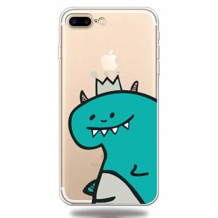 For iPhone 7Plus / 8Plus Lucency Painted TPU Protective(Crown Dinosaur)