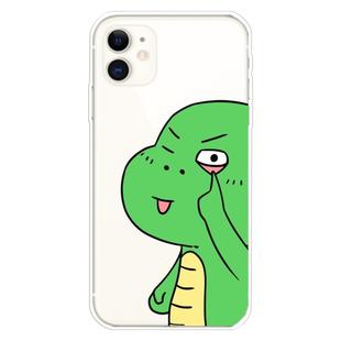 For iPhone 11 Lucency Painted TPU Protective(Funny Dinosaur)