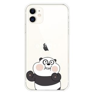 For iPhone 11 Lucency Painted TPU Protective(Face Panda)