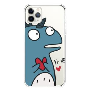 For iPhone 11 Pro For  iPhone 11 Pro Lucency Painted TPU Protective(Loving Dinosaur)