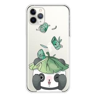 For iPhone 11 Pro For  iPhone 11 Pro Lucency Painted TPU Protective(Lotus Leaf Panda)
