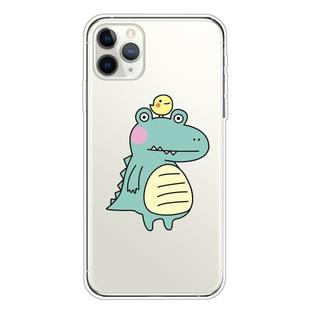 For iPhone 11 Pro For  iPhone 11 Pro Lucency Painted TPU Protective(Bird Crocodile)