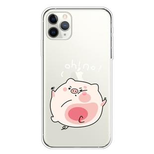 For iPhone 11 Pro For  iPhone 11 Pro Lucency Painted TPU Protective(Hit The Face Pig)