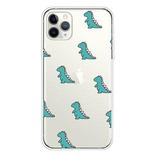 For iPhone 11 Pro Max Lucency Painted TPU Protective(Mini Dinosaur)