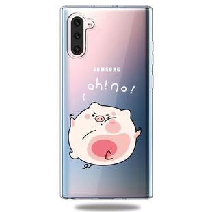 For Galaxy Note 10 Lucency Painted TPU Protective(Hit The Face Pig)