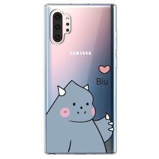 For  Galaxy Note 10 Plus Lucency Painted TPU Protective(Caring Monster)