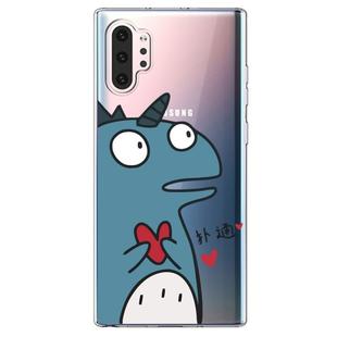 For  Galaxy Note 10 Plus Lucency Painted TPU Protective(Loving Dinosaur)