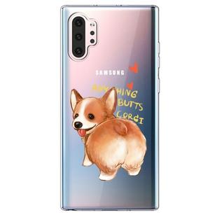 For  Galaxy Note 10 Plus Lucency Painted TPU Protective(Corgi)